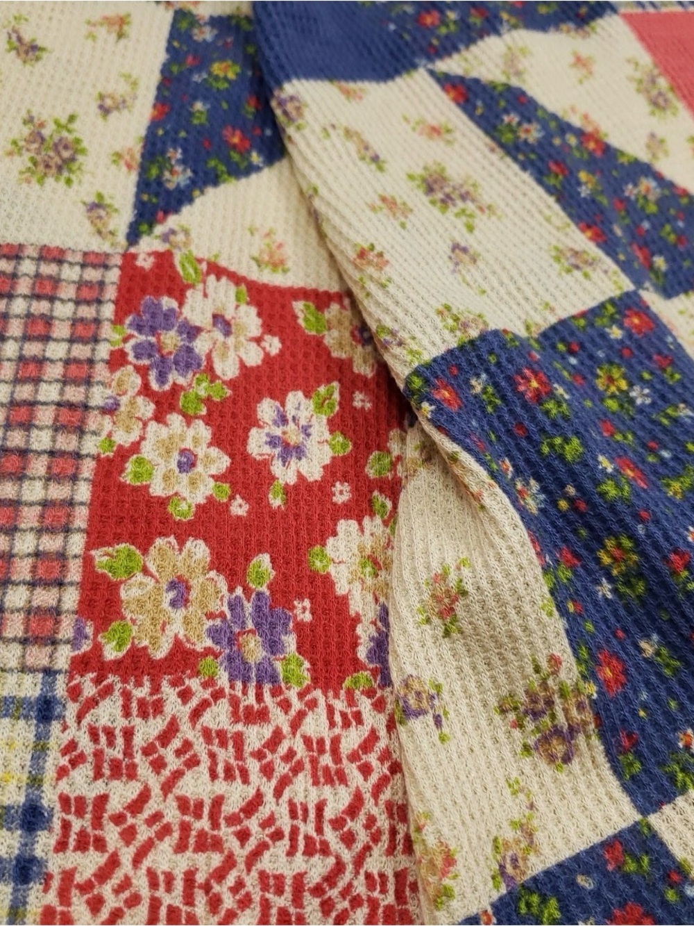 HARD TO FIND Polo by Ralph Lauren Patchwork Waffle Knit Maxi Dress - Medium - Picture 5 of 8